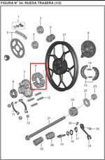 Cargar imagen en el visor de galería, CAUCHO CAMPANA PULSARII/135/UG/DIS ORIGINAL - Mundimotos