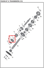 Cargar imagen en el visor de galería, PINON CLU 5TA 22T PULSAR 200 ORIGINAL - Mundimotos