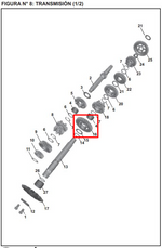 Cargar imagen en el visor de galería, PINON ES 2DA 31T PULSAR 200 NS/AS/R ORIGINAL - Mundimotos