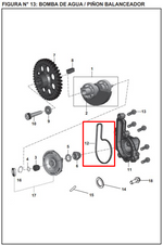 Cargar imagen en el visor de galería, ORING TAPA BOMBA AGUA 200 NS ORIGINAL - Mundimotos