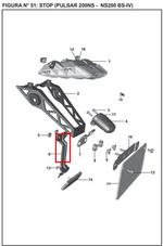 Cargar imagen en el visor de galería, SOPORTE PLACA PULSAR 200 NS ORIGINAL - Mundimotos