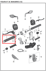 Cargar imagen en el visor de galería, Manubrio Izquierdo Bajaj PULSAR 200 NS Original - Genuine parts