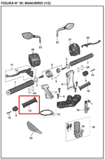 Cargar imagen en el visor de galería, Manigueta izquierdo bajaj PULSAR 200 NS original - Genuine parts