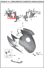 Cargar imagen en el visor de galería, SOPORTE TANQUE RESERVA PULSAR 200 NS ORIGINAL - Mundimotos