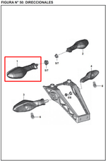 Cargar imagen en el visor de galería, Direccional Frontal Izquierda Bajaj Pulsar 200Ns Original - Genuine parts