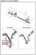 Cargar imagen en el visor de galería, TORNILLO PEDAL CAMBIOS 200 NS ORIGINAL - Mundimotos
