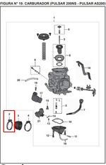 Cargar imagen en el visor de galería, ABRAZADERA NS 200 ORIGINAL - Mundimotos