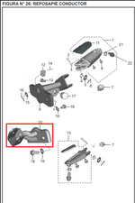 Cargar imagen en el visor de galería, Soporte Posa Frontal Izquierdo Bajaj DISCOVER 125St - Mundimotos