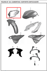 Cargar imagen en el visor de galería, CARENAJE DISCOVER 125ST SC ORIGINAL - Mundimotos
