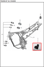 Cargar imagen en el visor de galería, ANTIVIBRANTE TAPA LAT.DISCOVER 100 M/S ORIGINAL - Mundimotos