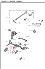 Cargar imagen en el visor de galería, GUARDAPOLVO PEDAL CAMB. DIS125ST ORIGINAL - Mundimotos