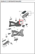 Cargar imagen en el visor de galería, PLATINO POSAPIE RR/RH DISCOVER 125 ST/R ORIGINAL - Mundimotos