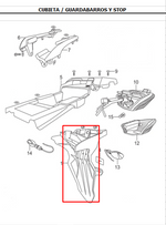 Load image into Gallery viewer, GUARDABARRO RR TTR125/150 ORIGINAL - Mundimotos