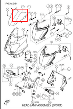 Cargar imagen en el visor de galería, Visor Carenaje Tvs100 Original - Genuine parts