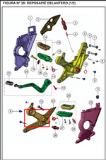 Cargar imagen en el visor de galería, TVS SOPORTE POSA FR/LH RTR REF 160/180 - Mundimotos