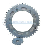 Cargar imagen en el visor de galería, Kit Sprocket 14/38 Akt Ak125 Generico Cassarella