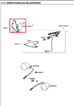 Cargar imagen en el visor de galería, DIRECCIONAL FR RH AGILITY RS125 ORIGINAL - Mundimotos