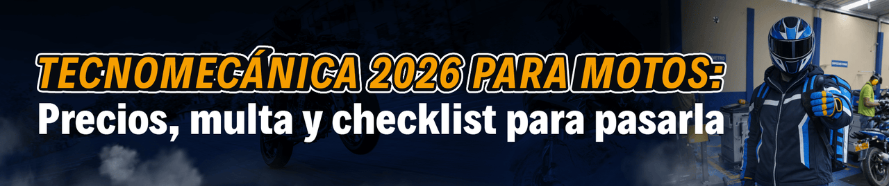 tecnomecanica motos 2026 precio
