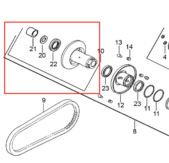 Polea Fija Dynamic 125 Akt Original