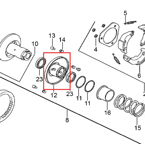 Polea Móvil Dynamic 125 Akt Original