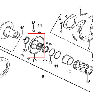 Polea Móvil Dynamic 125 Akt Original