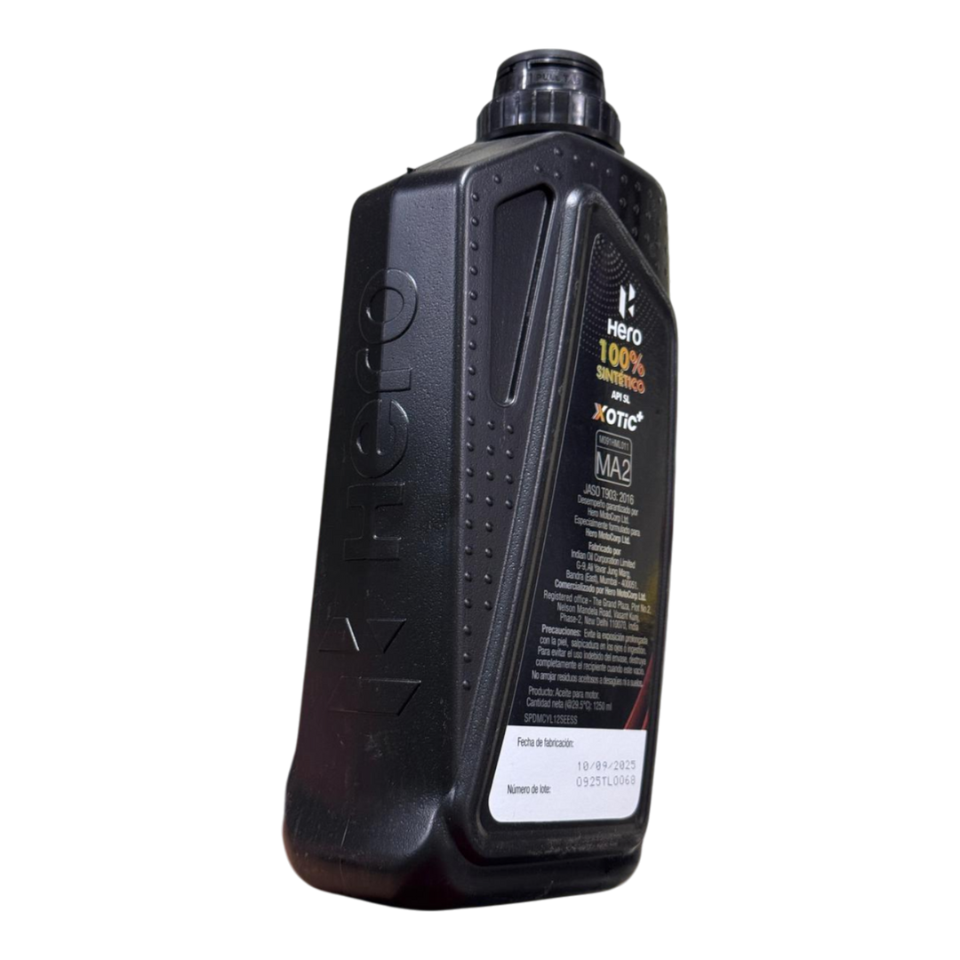 Aceite de Motor Hero 10W30 Sintetico XOTIC+ 4 Tiempos (1250ML) - Mundimotos
