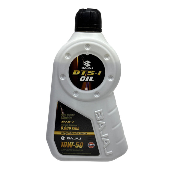 Aceite de Motor Bajaj Sintético 10W50 1 litro 4 tiempos