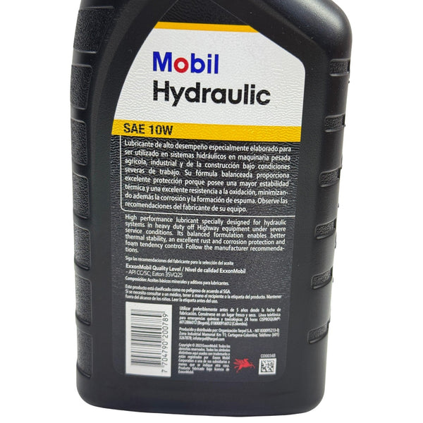 Aceite de Suspensión Hidráulico Mobil 10W Mineral 