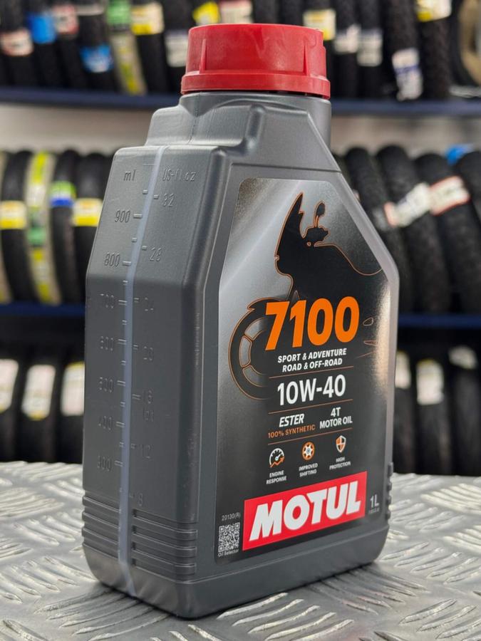 Aceite de Motor Motul 10W40 Sintetico 7100 4 Tiempos-Mundimotos