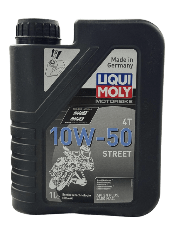 ACEITE LIQUI MOLY 10W50 STREET-Mundimotos