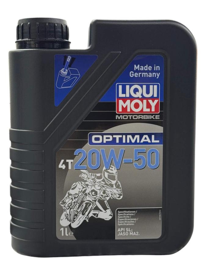 Aceite de Motor Liqui Moly 20W50 Mineral Street 4 Tiempos-Mundimotos