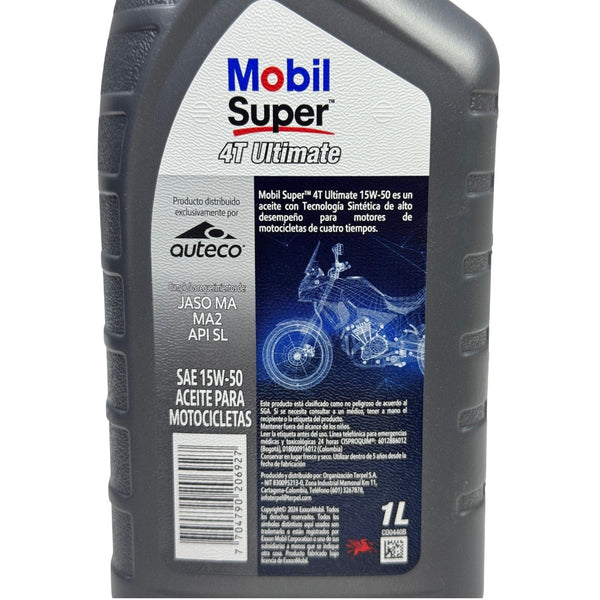 Aceite de motor Mobil 15W50 Ultimate Semisintético 4T | Mundimotos
