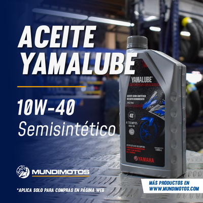 Aceite yamaha plata 10W40 semisintetico original - Mundimotos