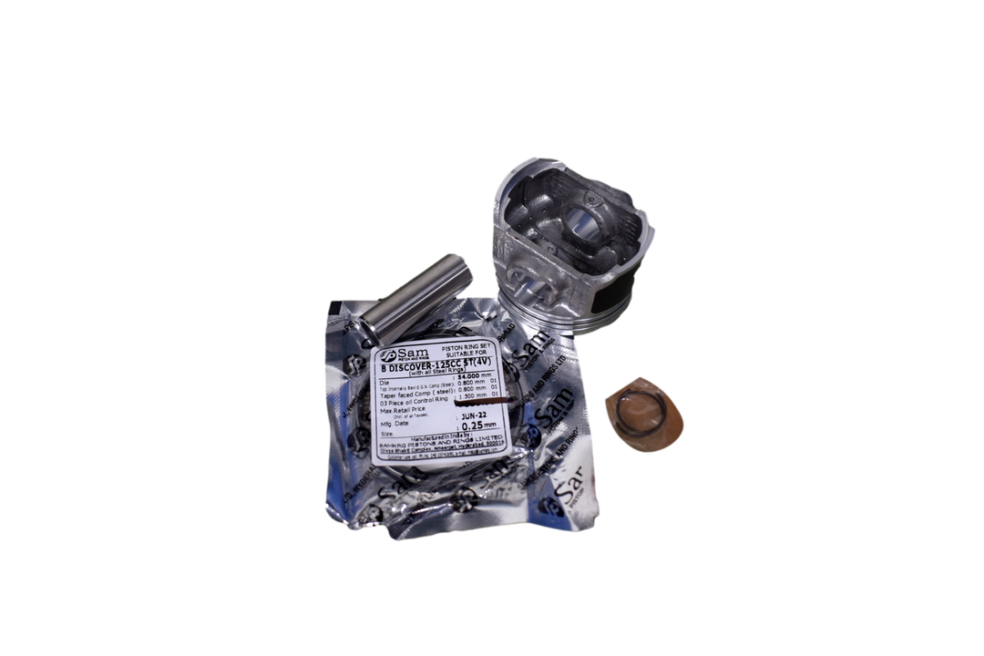 KIT PISTON DISCOVER 125 ST 0.25 4V INDIA - Mundimotos