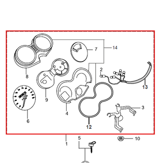 Velocímetro Completo Boxer 100 S1D Genérico Chino