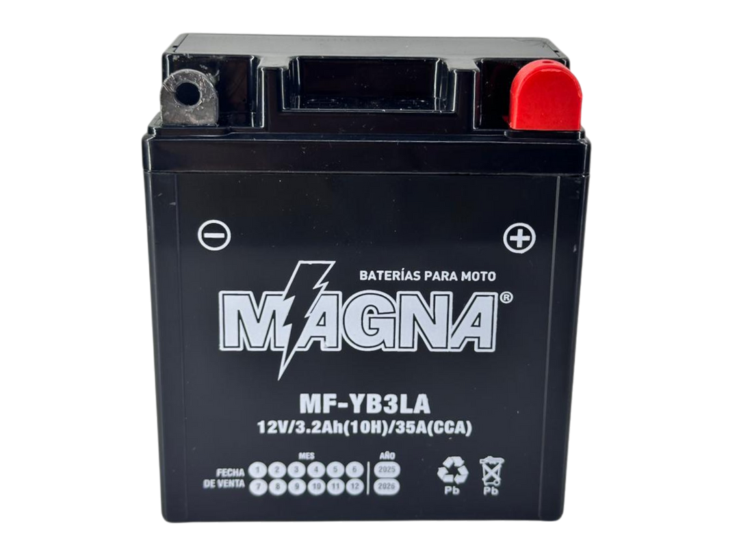 Batería para moto YB3L-B Dt 125 - Dt 175-99