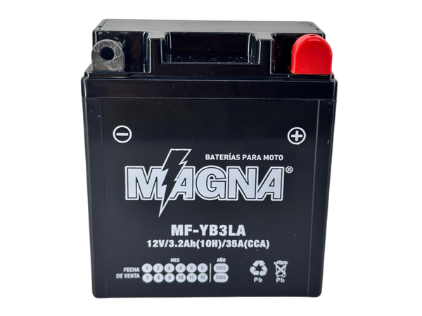 Batería para moto YB3L-B Dt 125 - Dt 175-99