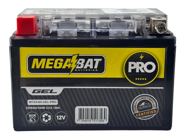 Batería YTX9-BS Xf650