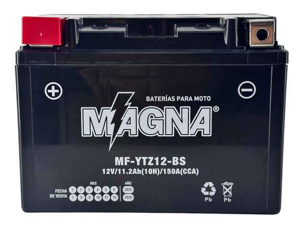 Batería para moto YTZ12-BS Dominar 250
