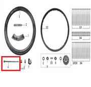 Eje de Llanta Delantera Mrx 125 - Mrx 150 Victory Original - Mundimotos