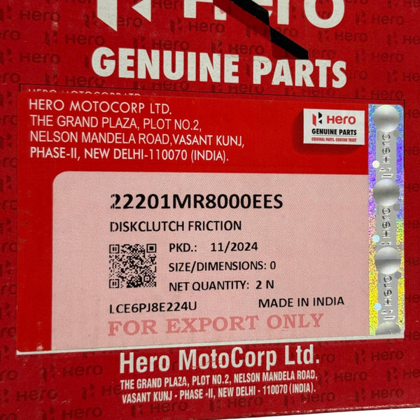 DISC CLUTCH (2) 48C THRILLER/HUNK/XPULSE