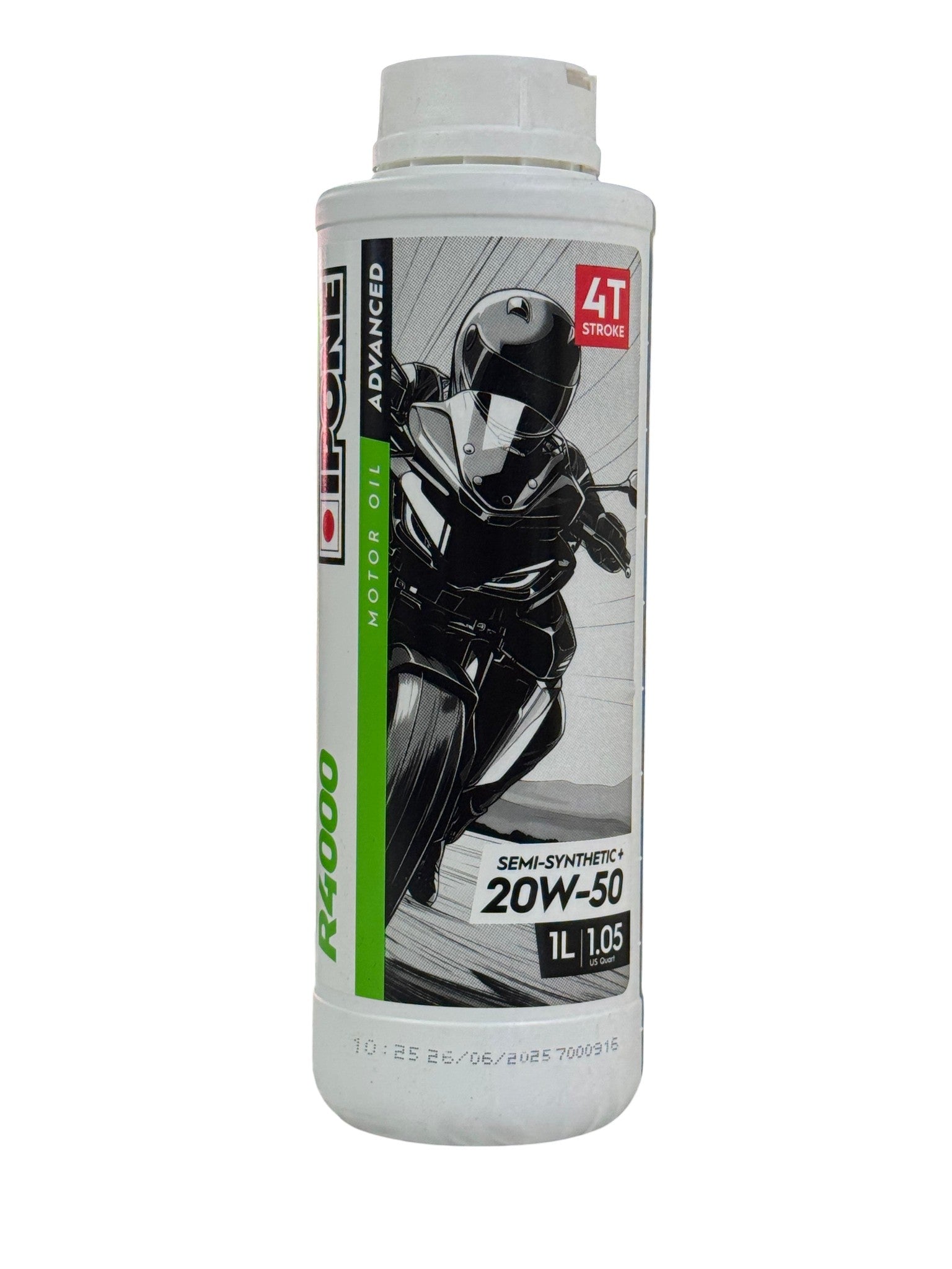 Aceite de Motor IPONE R 4000 RS 20W-50 Semisintético 1 litro 4 tiempos ...