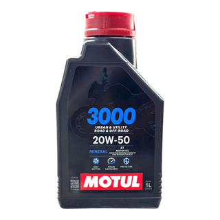 Aceite de Motor Motul 20W50 Mineral 3000 4 Tiempos - Mundimotos