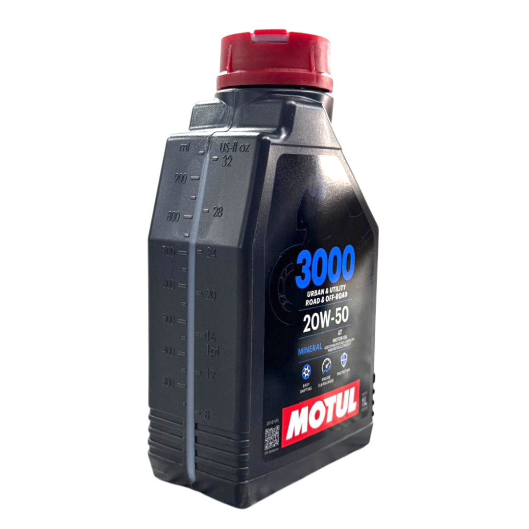 Aceite de Motor Motul 20W50 Mineral 3000 4 Tiempos - Mundimotos