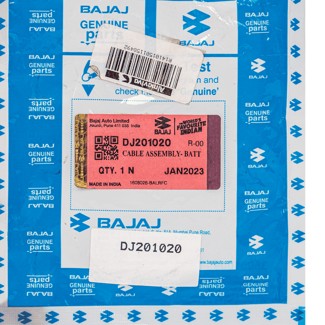 Empaque Cable Bateria /Pulsar 180 Classic/22 Bajaj Original mundimotos