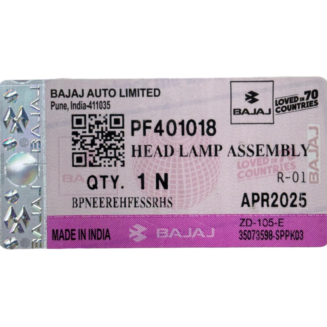 FAROLA PLATINO 100 ES BAJAJ