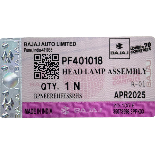 FAROLA PLATINO 100 ES BAJAJ