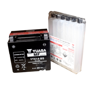 Bateria Ytx14-Bs 12V Dl1000 Generico - Mundimotos