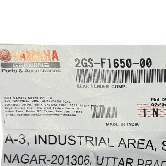 Guardabarro Trasero Fz16 2.0 Yamaha Original