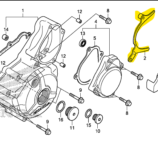 Guia de Cadena XRE 300 Honda Original